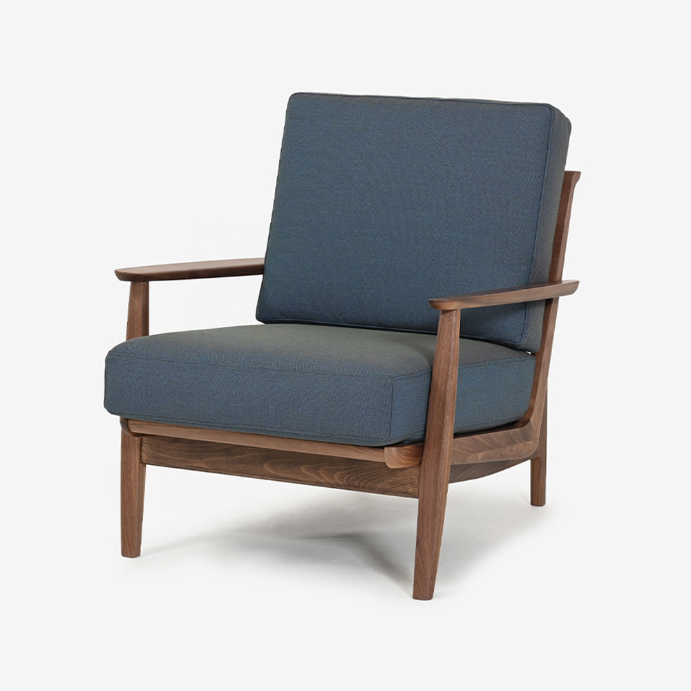 カリモク家具 アームチェア「デセール W306」1人掛け ウォールナット材