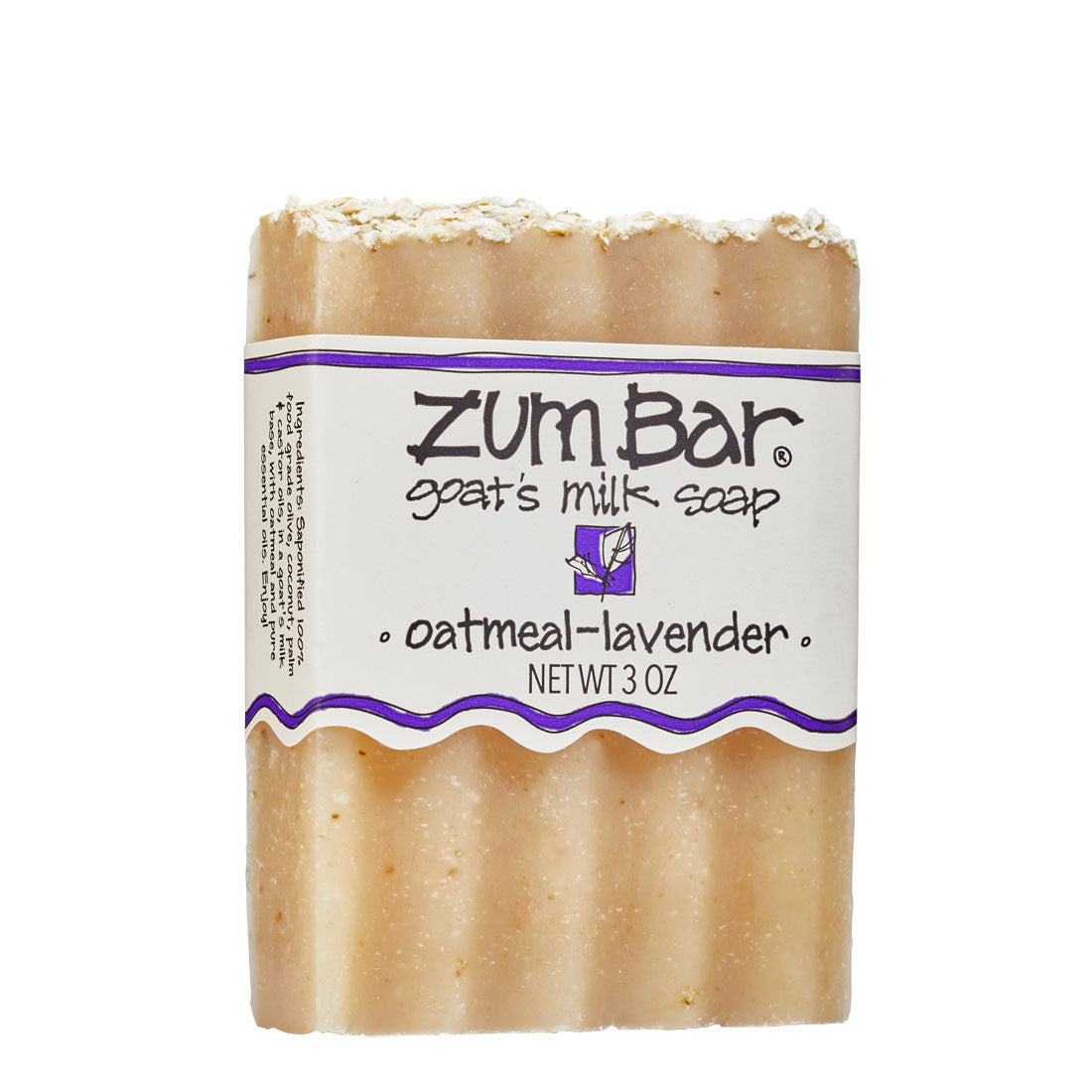 Oatmeal-Lavender Goat Milk Soap | Zum Bar Soap | 3 oz
