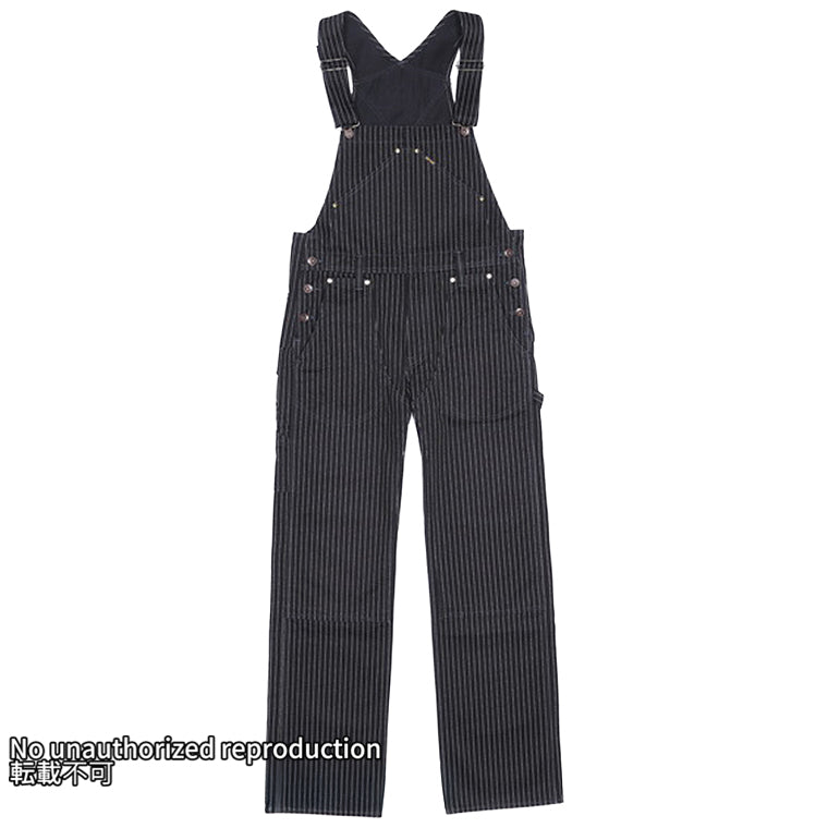 12ozブラックウォバッシュ ダブルニーオーバーオール／ブラック – IRON