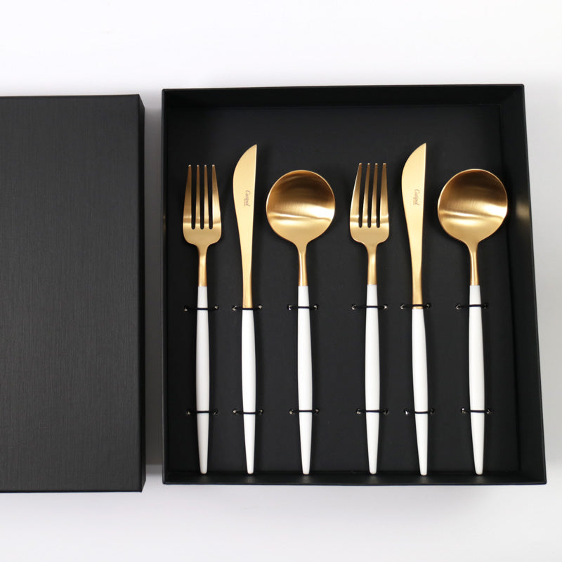 クチポール カトラリー GOA ディナー6本 ギフトセット ホワイト