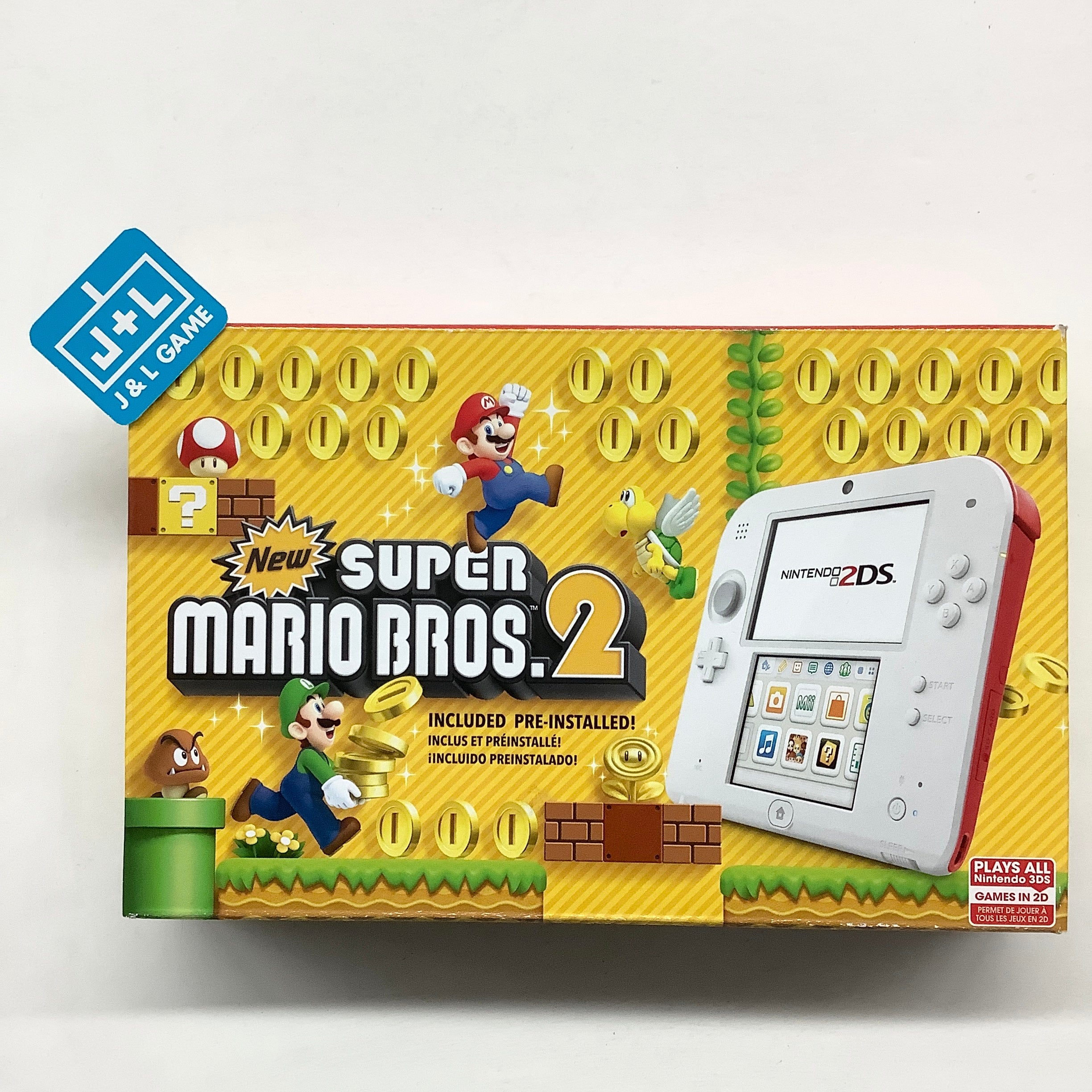 Nintendo 2DS Console (Scarlet Red) with New Super Mario Bros. 2