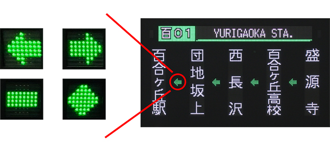 一般路線バス用｜デジタル行先表示器｜製品案内｜株式会社オージ