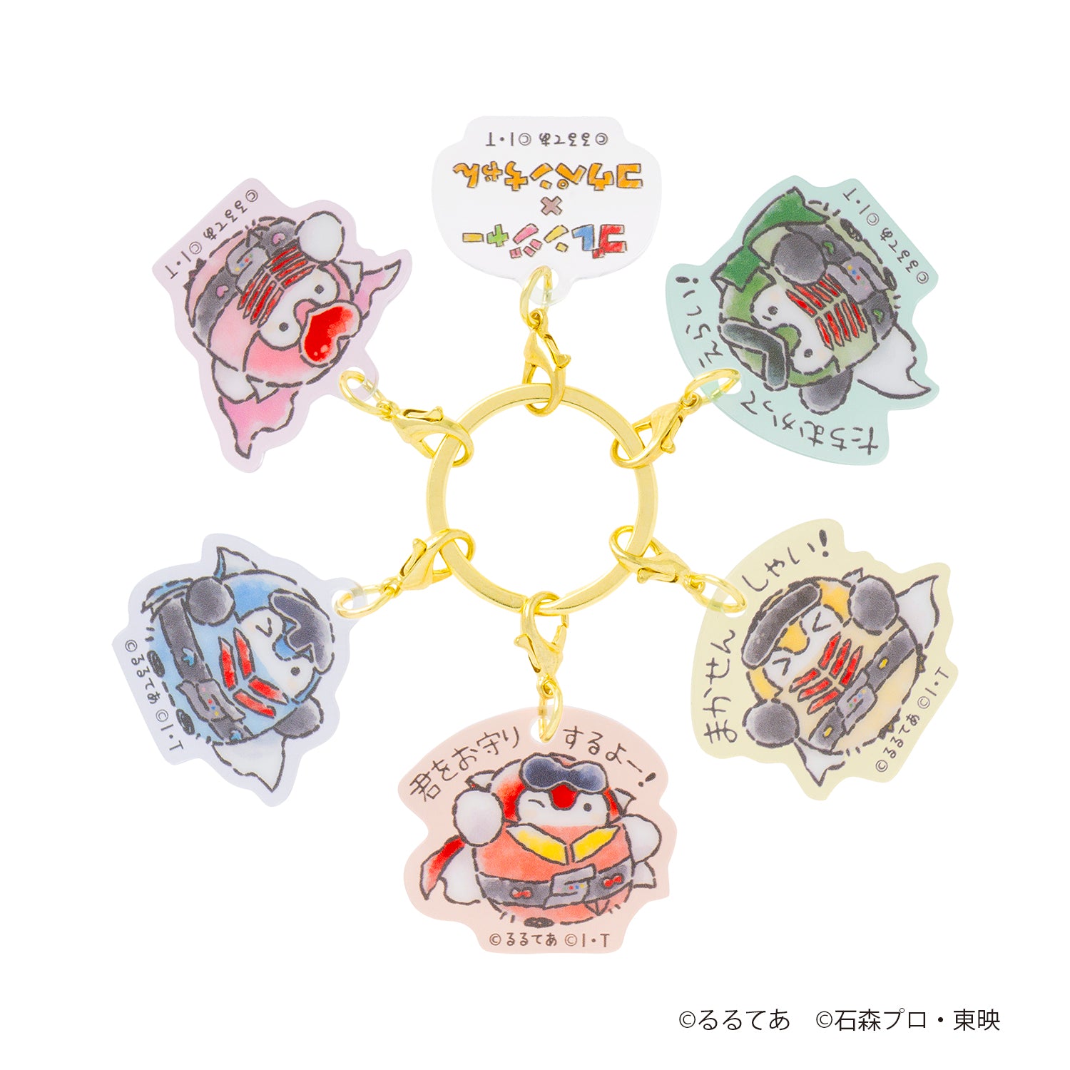 ゴレンジャー×コウペンちゃん 6連アクリルチャーム – コウペンちゃん