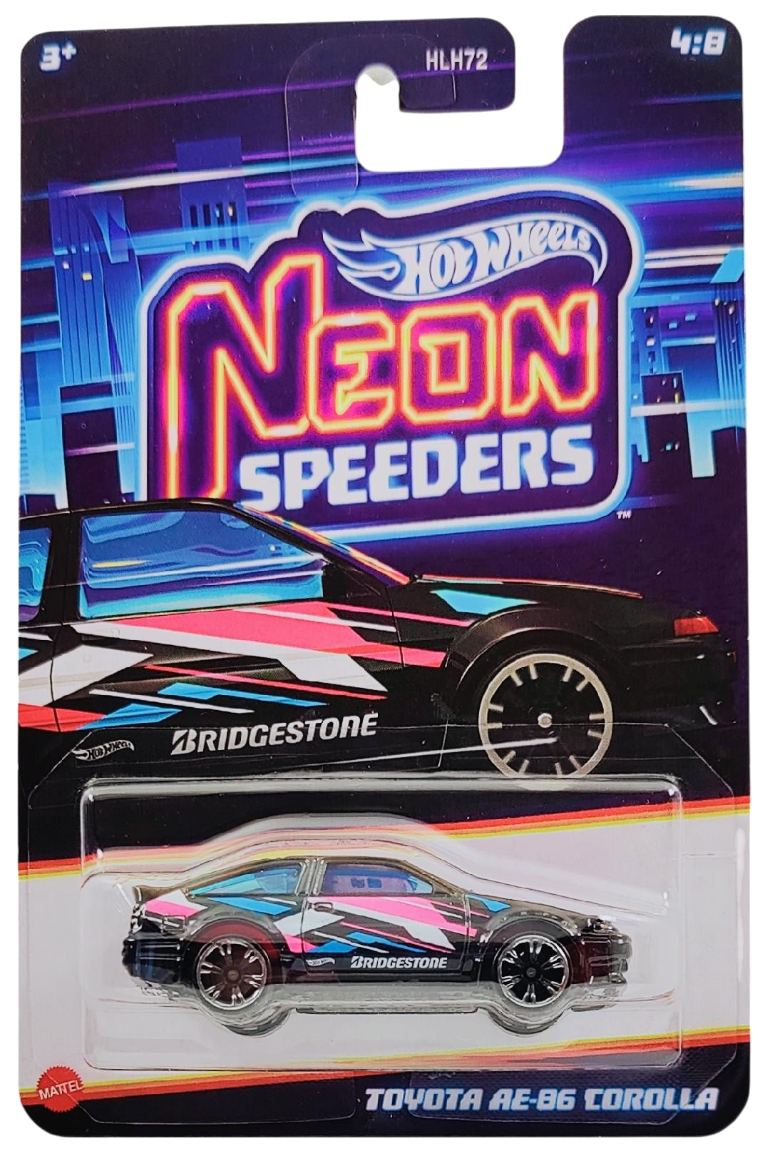 Hot Wheels 2025 - Theme / Neon Speeders 4/8 / Mix 2 - Toyota AE-86
