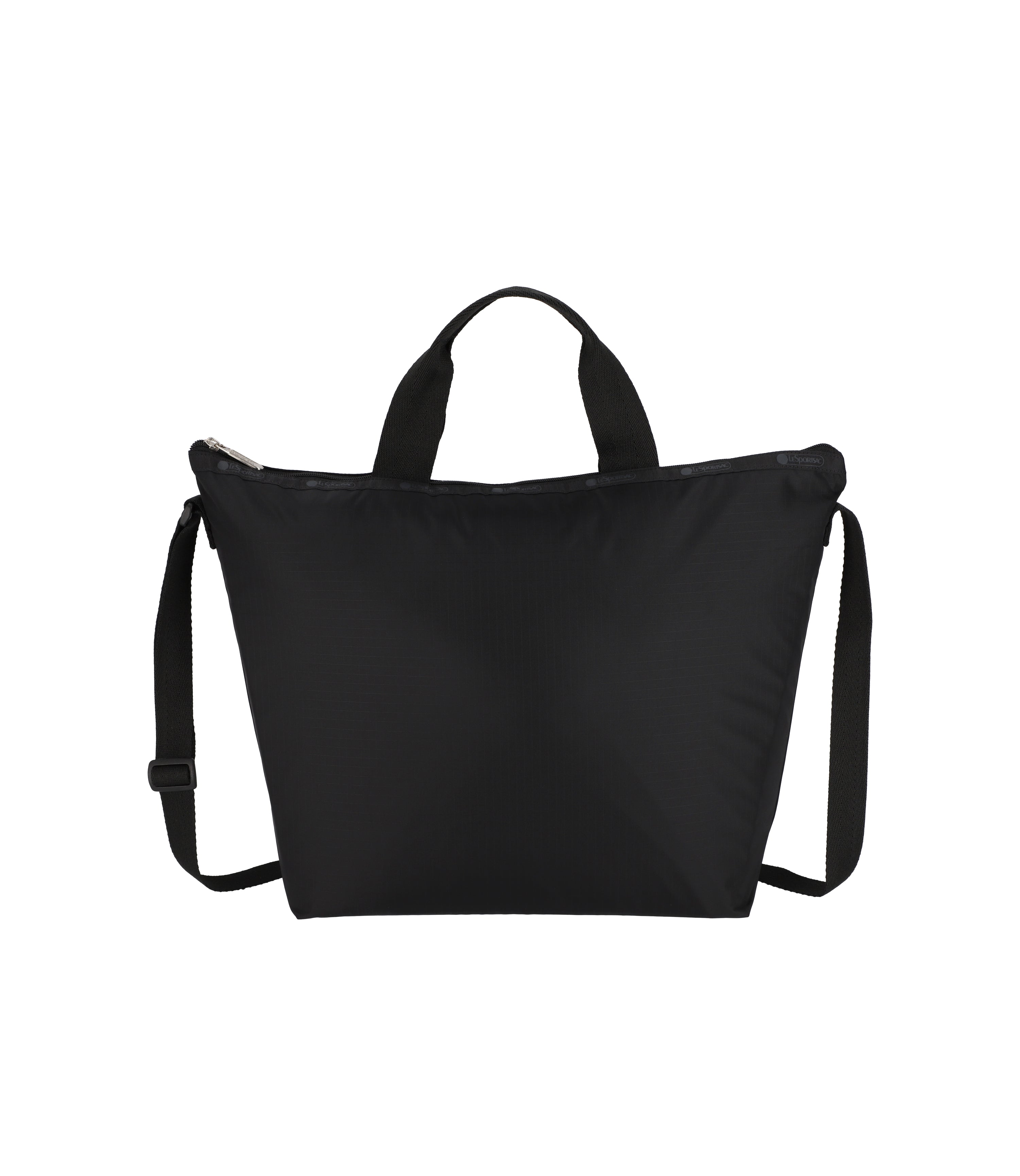 Solid Black Black Deluxe Carry-On Tote Bag | LeSportsac