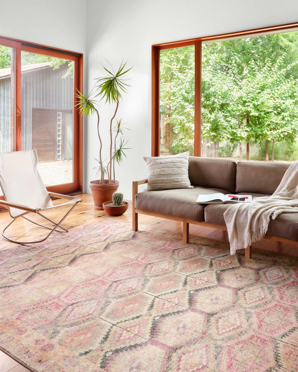 LAY-17 PINK / LAGOON | Loloi Rugs