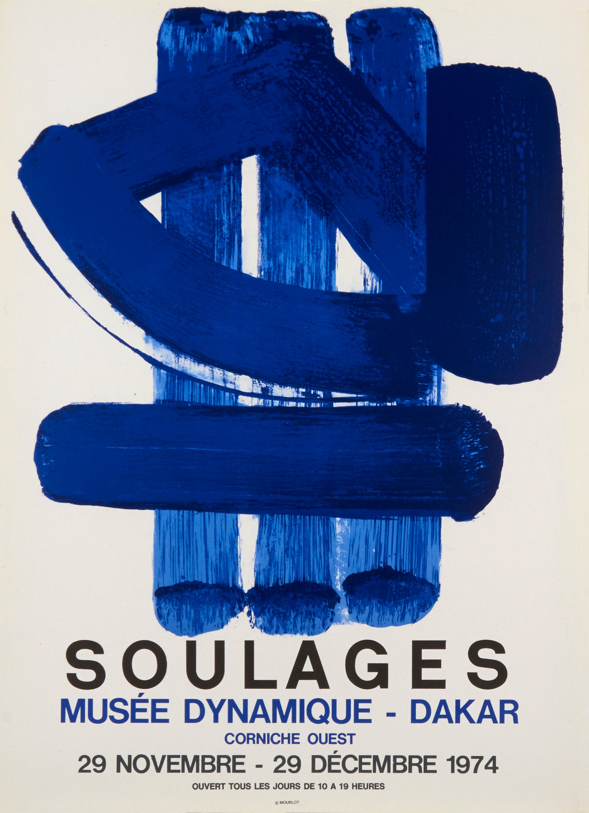 Musee Dynamique-Dakar by Pierre Soulages, 1974 – Mourlot Editions