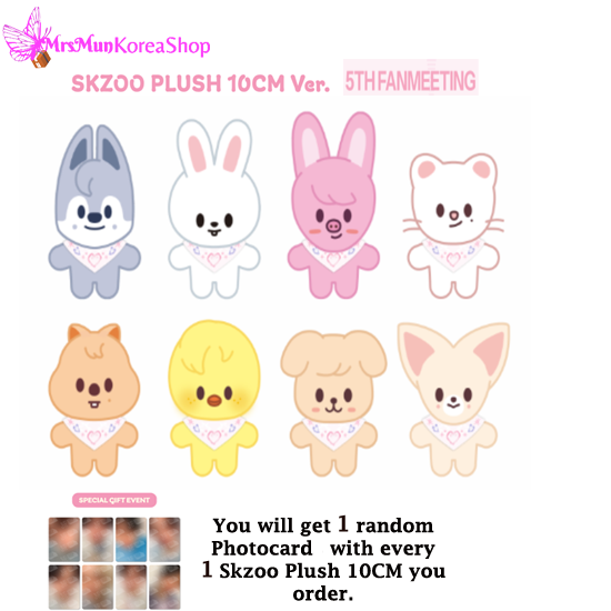 Stray Kids SKZOO PLUSH 10CM Ver. - SKZ 5'clock – MrsMunKorea Shop