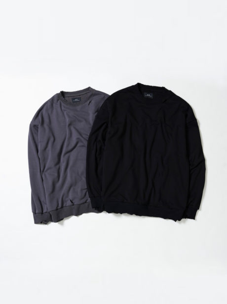 最強のスウェットが完成！手作業によるリアルなダメージ加工と重厚な2