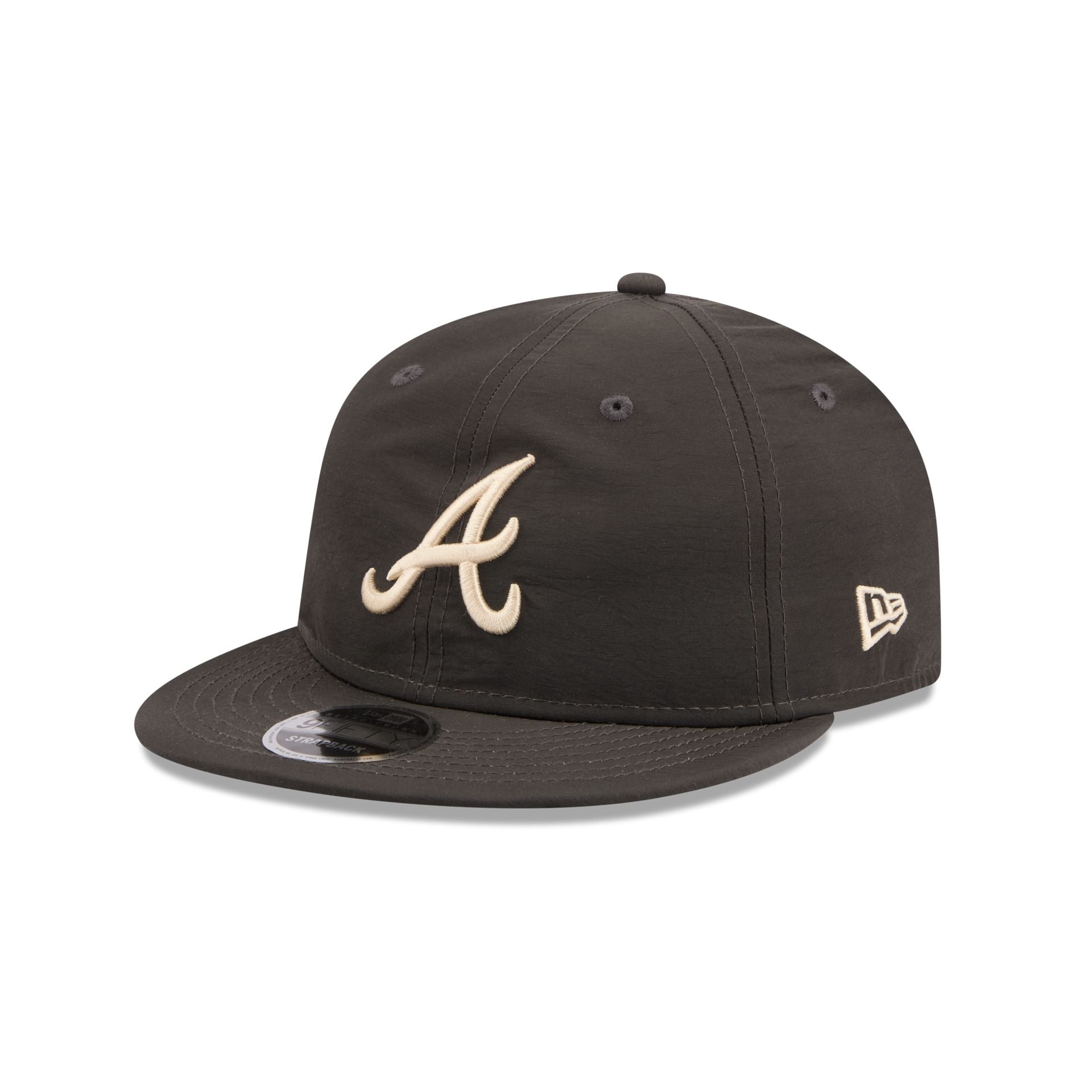 Atlanta Braves Three Looms Nylon Black Retro Crown 9FIFTY