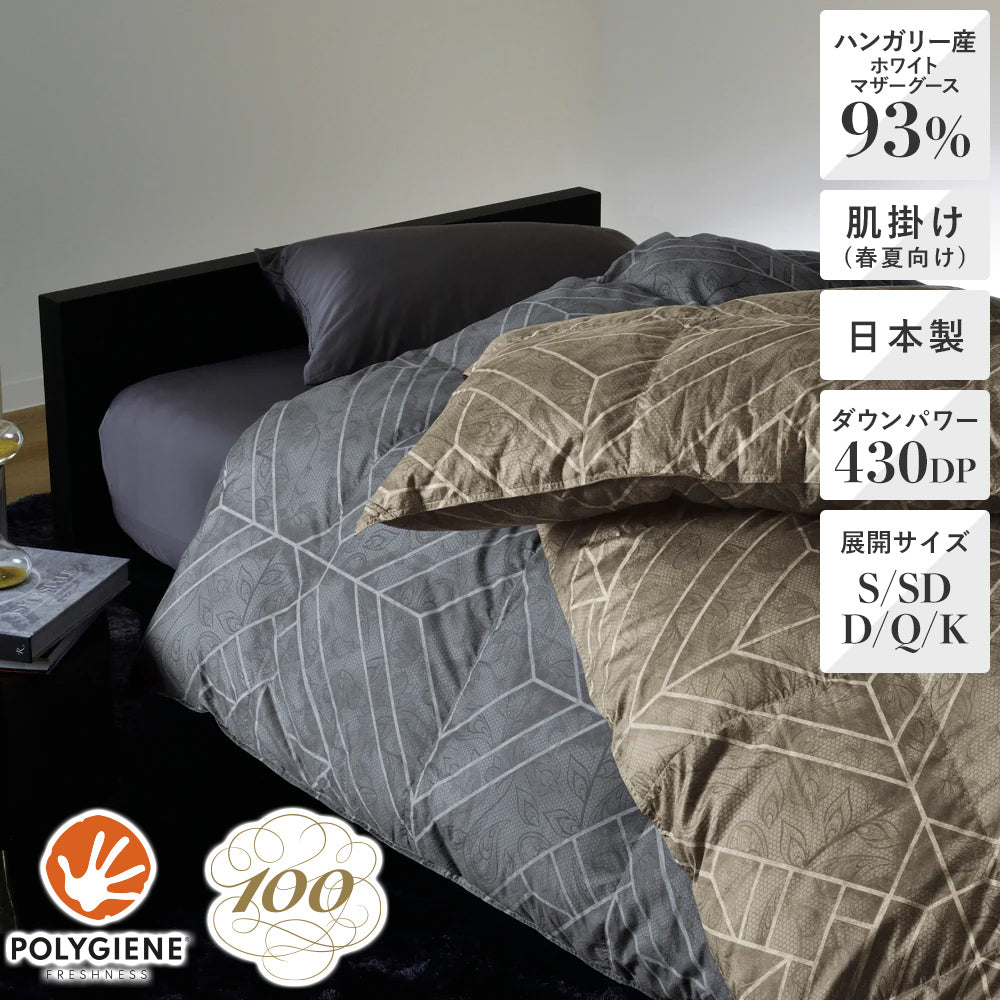昭和西川 100年羽毛］羽毛肌掛けふとん・ダウンケット 日本製