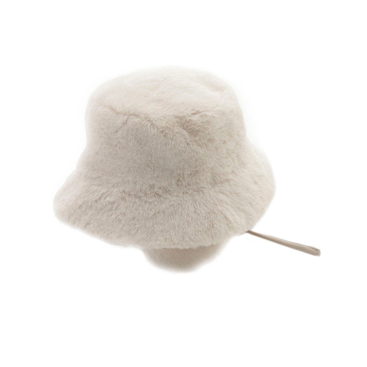 イヤーフラップフェイクファー バケットハット ホワイト｜ポール