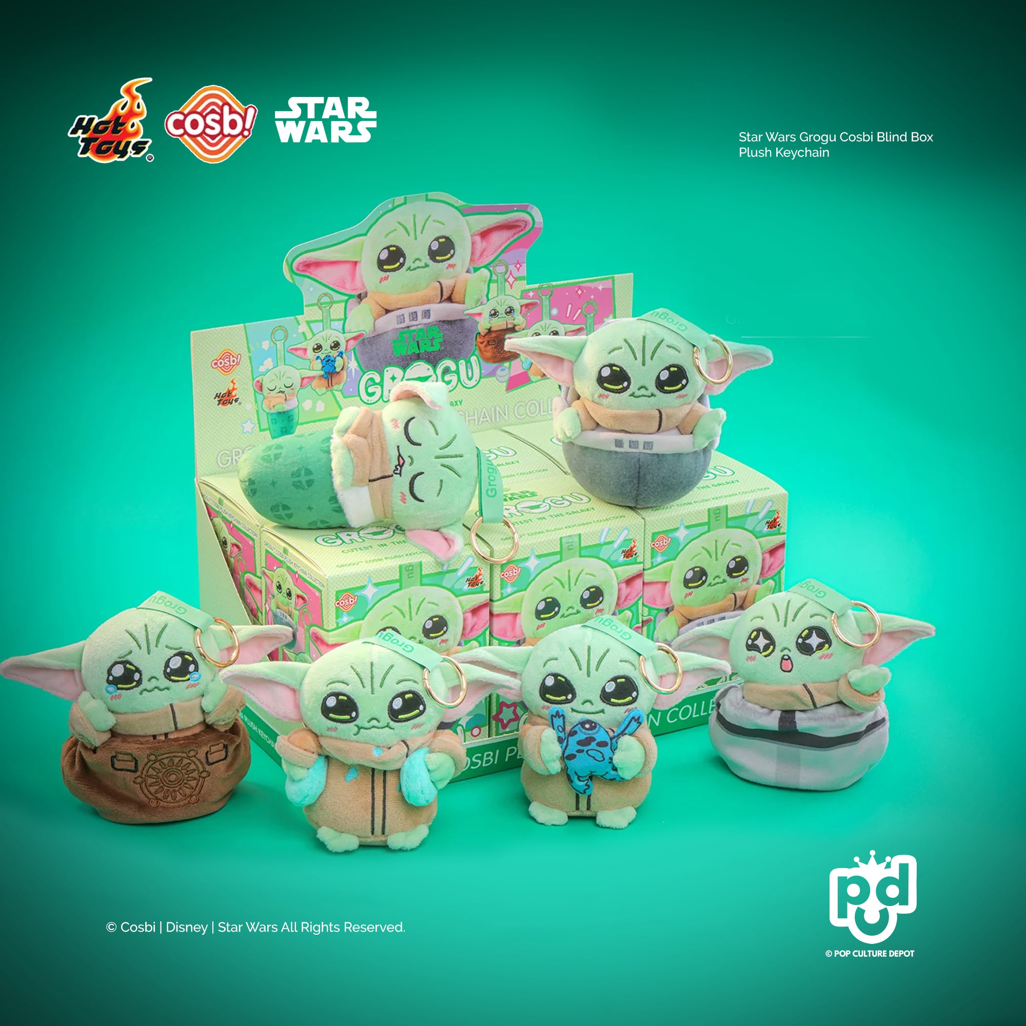 Star Wars Grogu Cosbi Blind Box Plush Keychain – POP CULTURE DEPOT