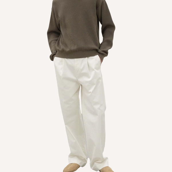 AURALEE WASHED FINX CHINOS – PLAIN GOODS