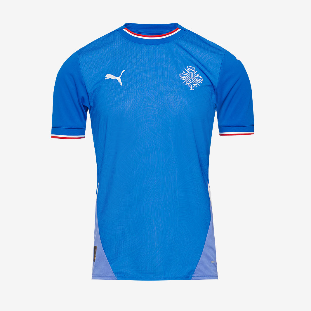 Puma Iceland 2024 Home Shirt - Racing Blue/Puma White