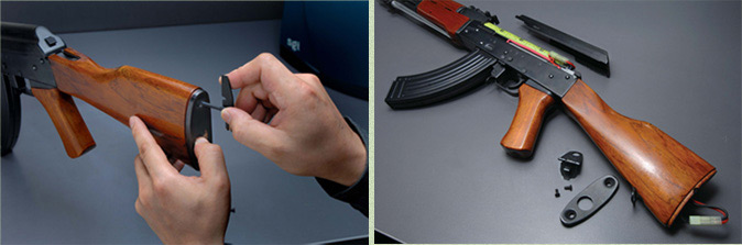 RS 56式と56-1式 AEGのフィールドストリッピングした後の写真と