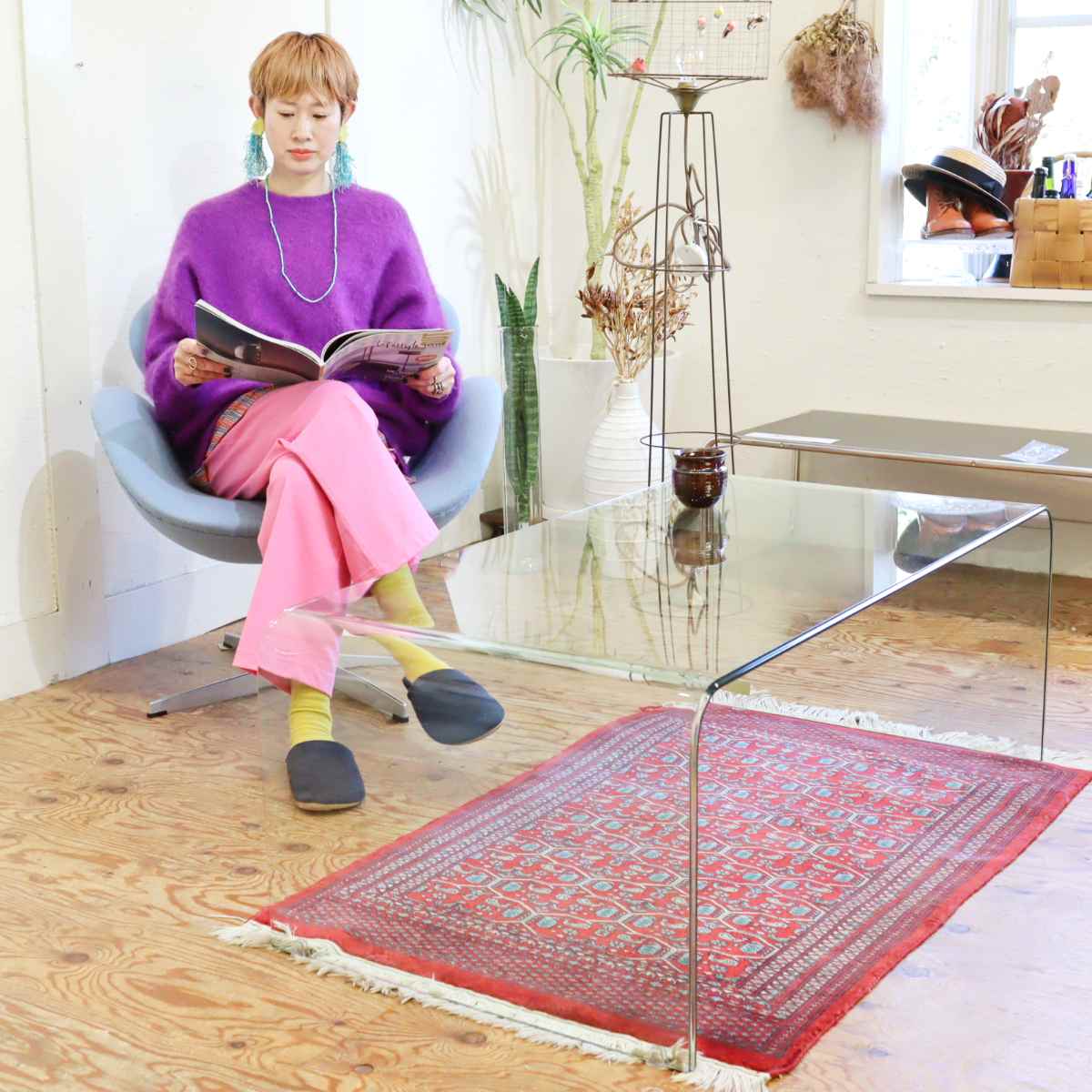 コンチネンタルファニチャー サターン ガラステーブル IDC大塚家具取扱