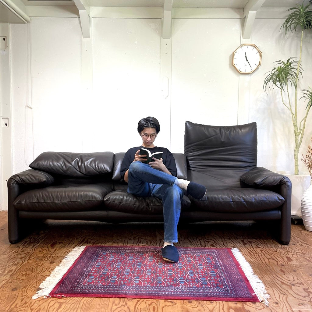 カッシーナ Cassina マラルンガ ダークブラウン 3人掛け トリプル