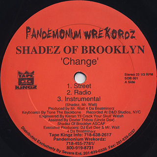 Shadez Of Brooklyn / Change (12inch), Pandemonium Wrekords | 中古