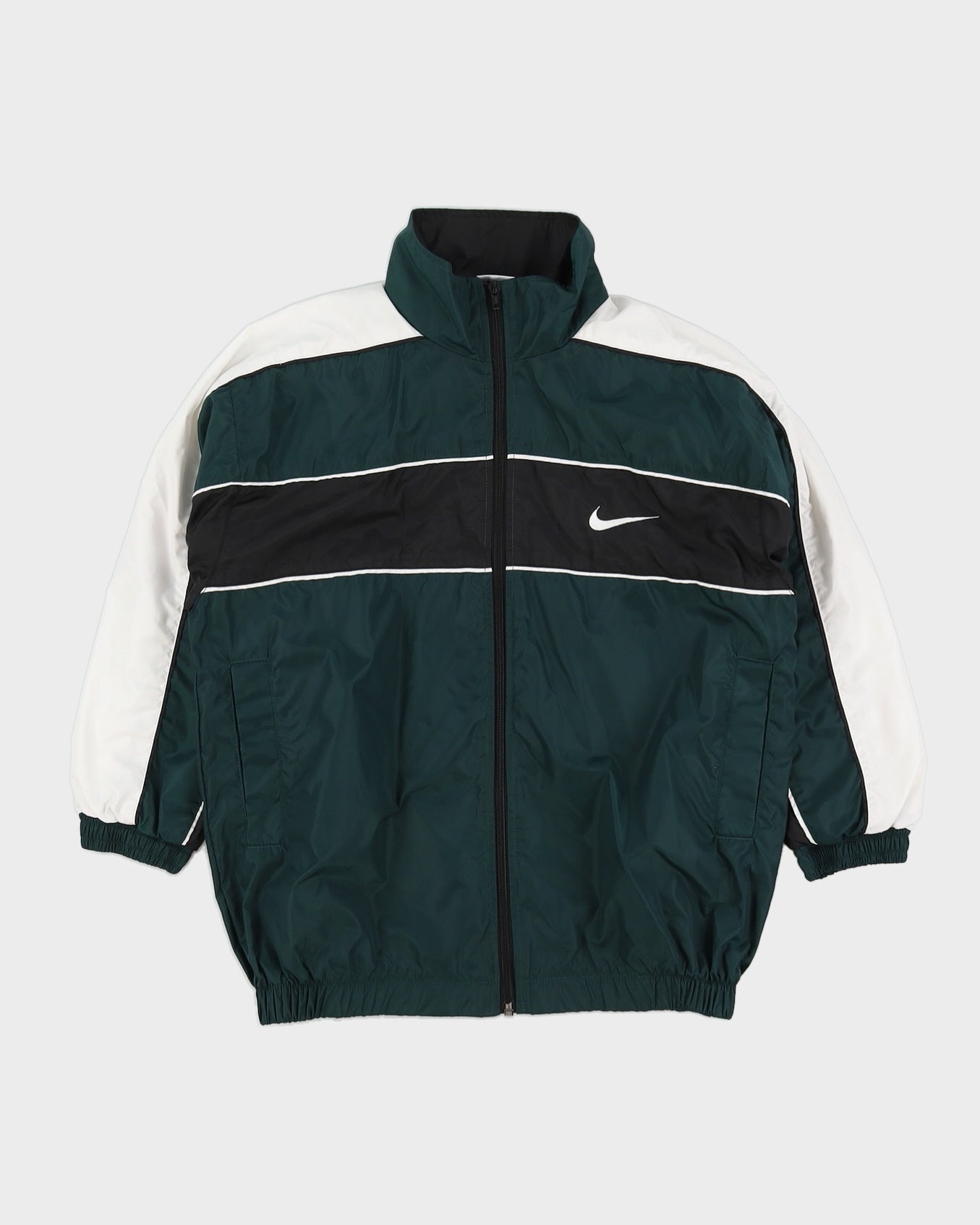 Vintage 90s Nike Green Track Jacket With Embroidery - S – Rokit