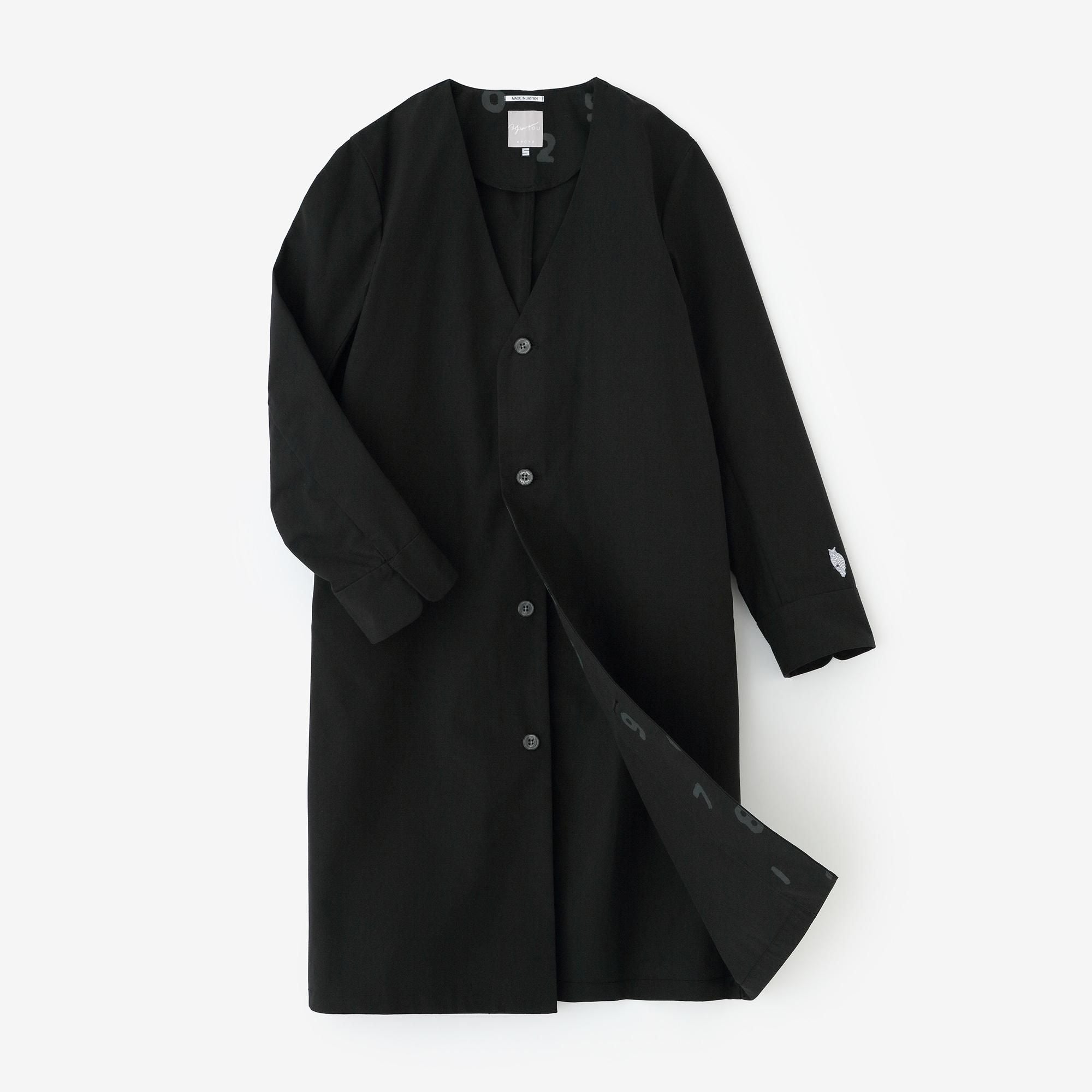 3月17日頃発送予定】撥水 ウェザークロス C.L.ロングコート／濡羽色（