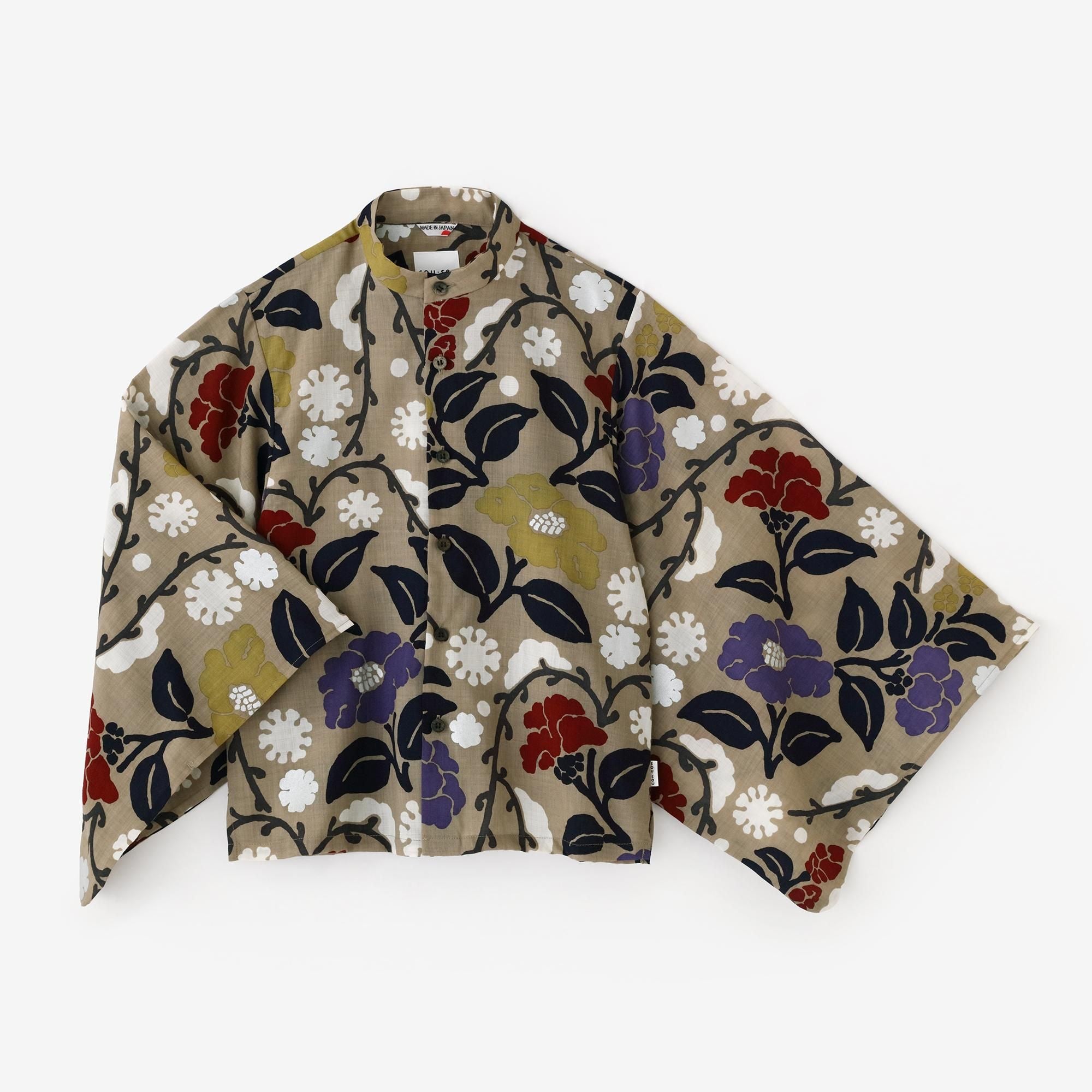 モスリン 草衣（そうい） 上（うえ）／雪持柳に椿（ゆきもちやなぎに