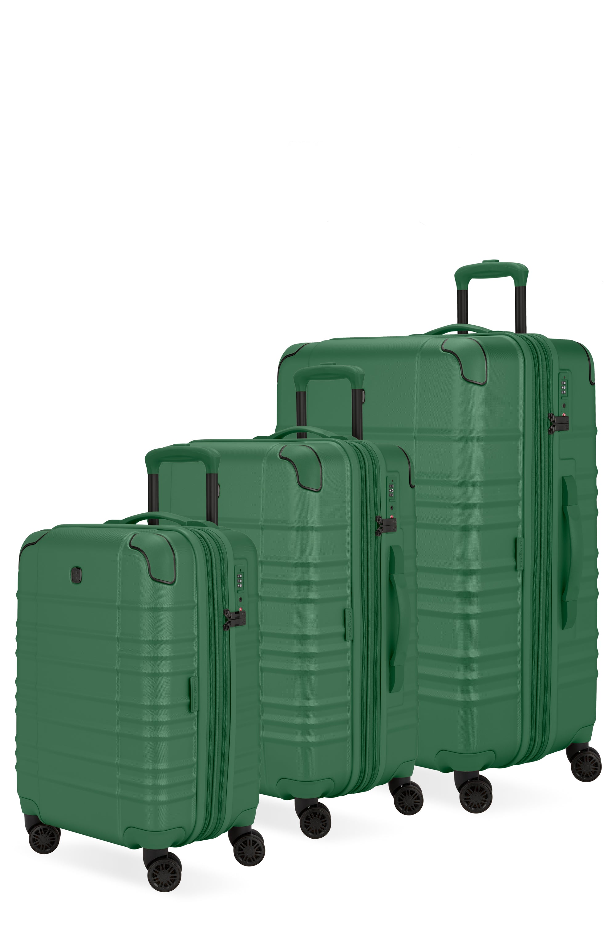 SWISSGEAR Cascade II 3-Piece Spinner Set in Verdun Green