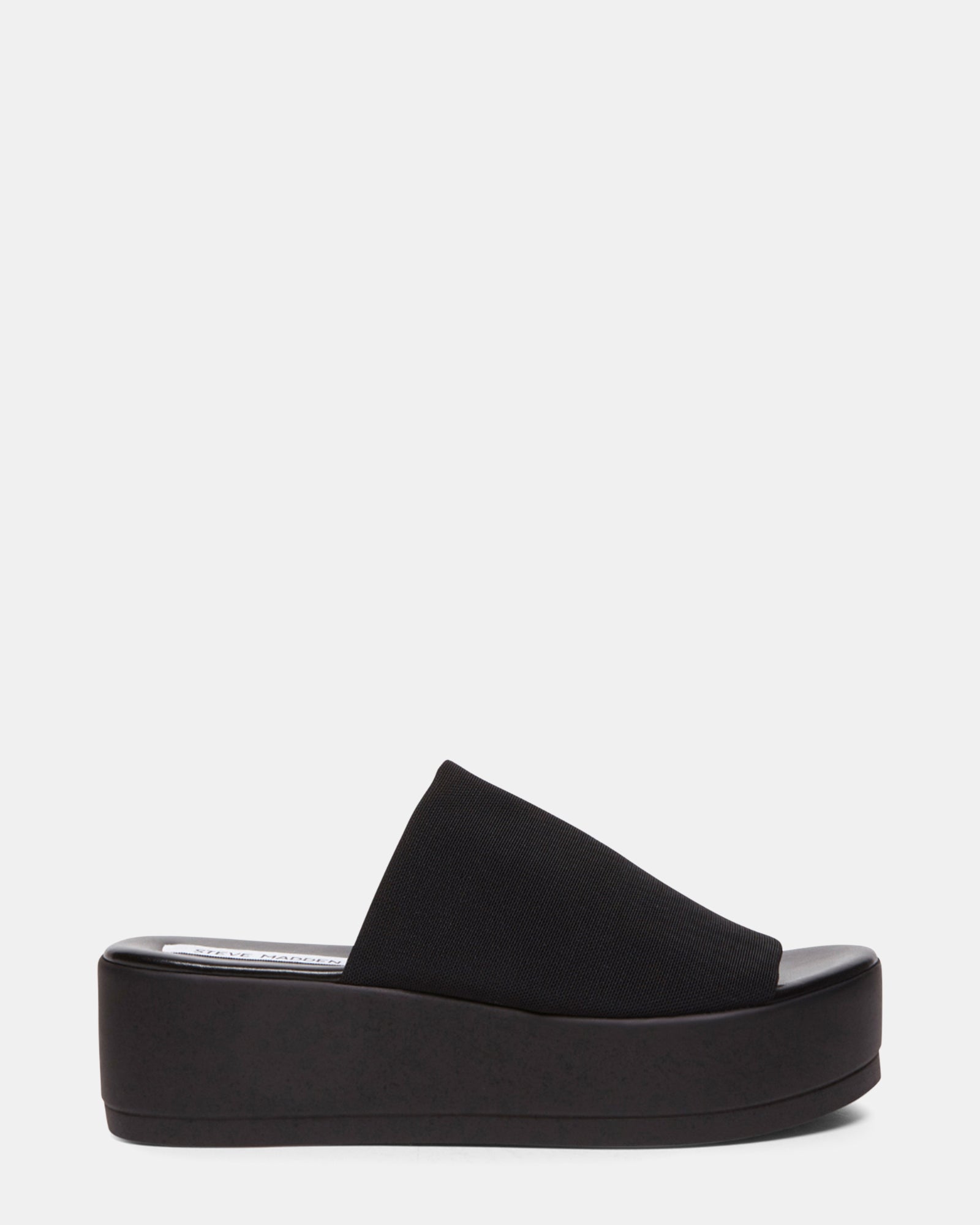 SLINKY Black Platform Slide Sandals | Women's Designer Sandals