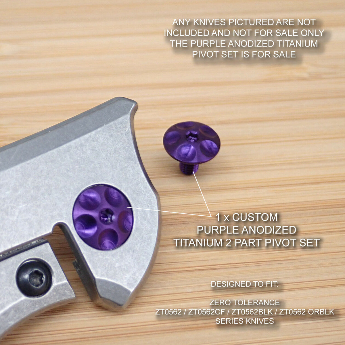 Zero Tolerance ZT0562 ZT 562CF Knife PURPLE Anodized Titanium