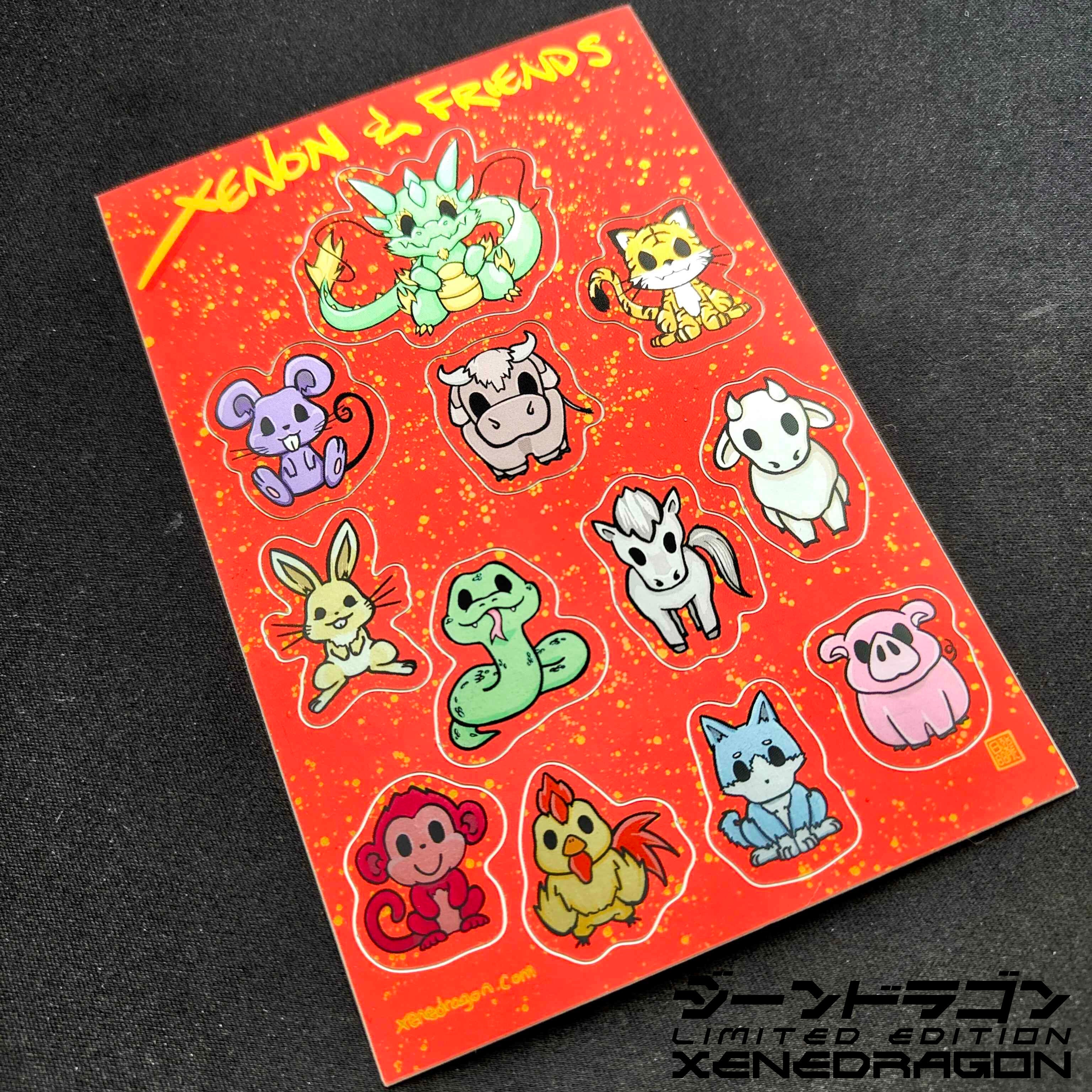 XENON AND FRIENDS [Sticker Sheet] – XeneDragon