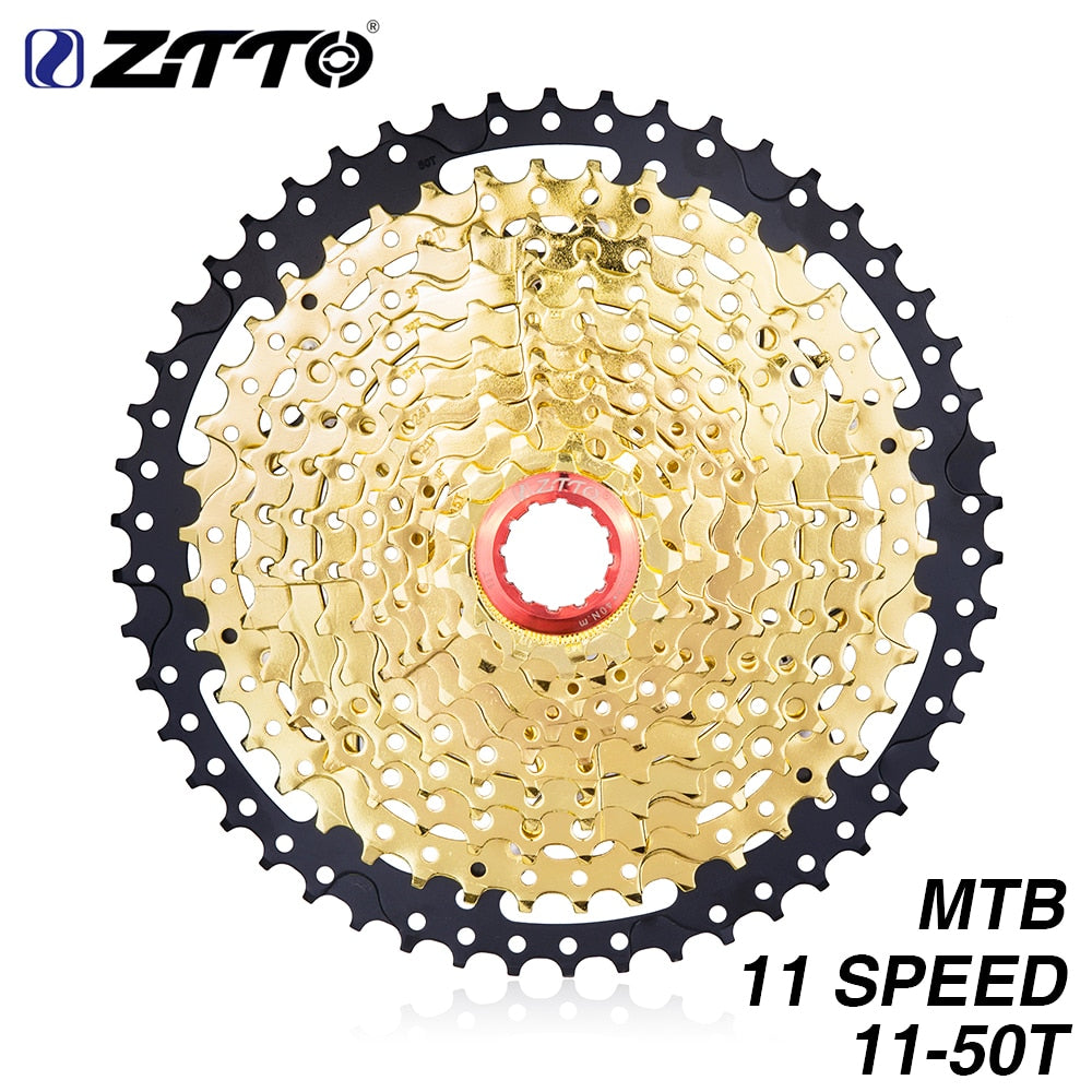 ZTTO 11S 11-50T SL Black GOLD Cassette MTB 11 Speed Golden Wide Ratio