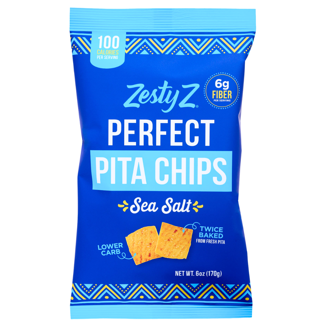 High Fiber Pita Chips - Sea Salt (6oz) – Zesty Z