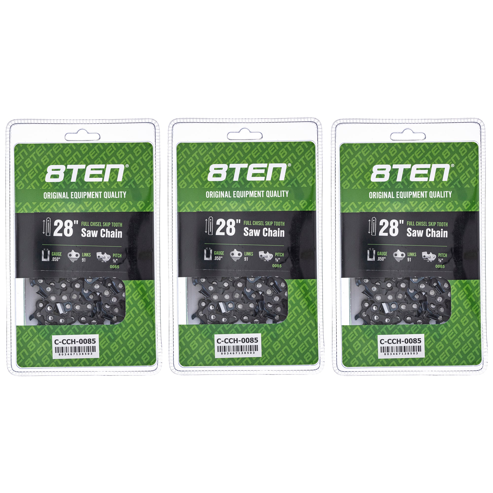 Chainsaw Chain 28 Inch .050 3/8 91DL For 72EXJ091G | 8TEN