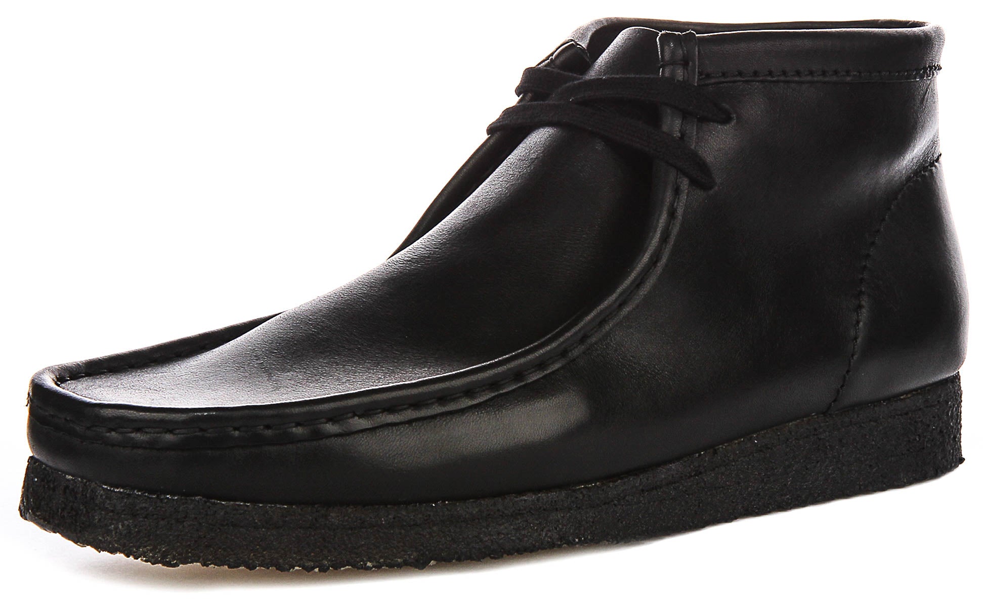 Clarks Originals Wallabee In Black For Men | Crepe Soles Boot