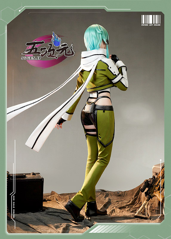 三分妄想 ソードアート・オンライン GGO コスプレ シノン 朝田詩乃 衣装