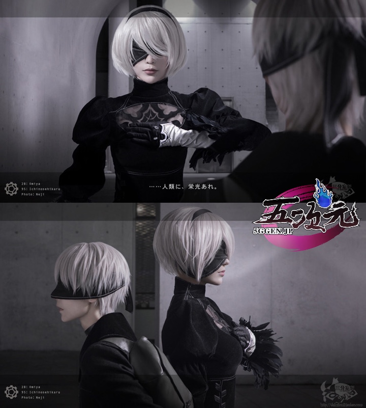 三分妄想 NieR Automata ニーア オートマタ コスプレ 2B ヨルハ二号B型
