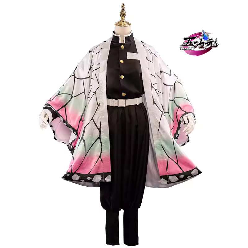 UWOWO 鬼滅の刃 鬼殺隊 胡蝶しのぶ 制服 羽織 コスプレ 衣装