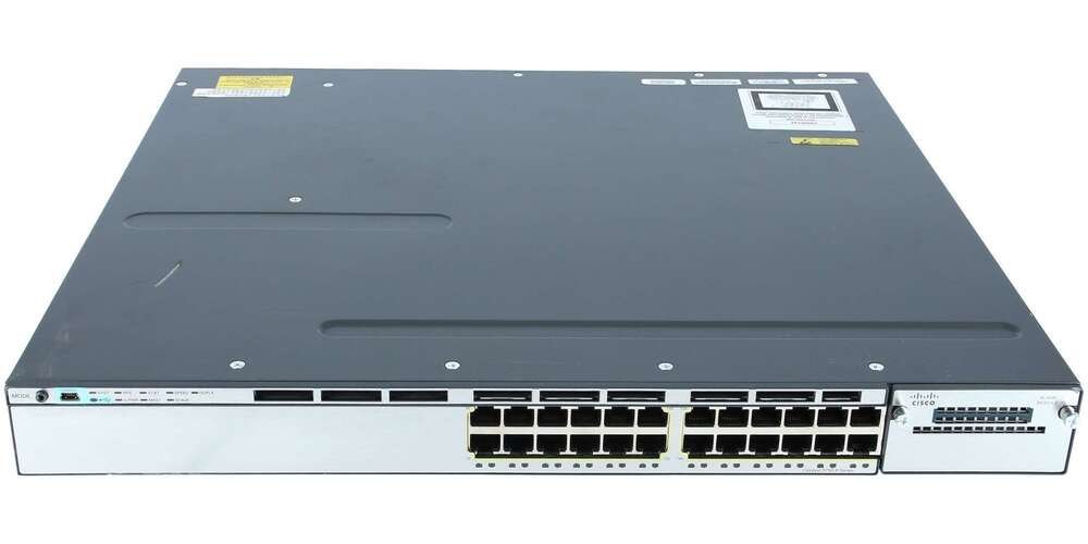 Cisco Catalyst WS-C3750X-24T-E Switch, LAN Capable, Grey at