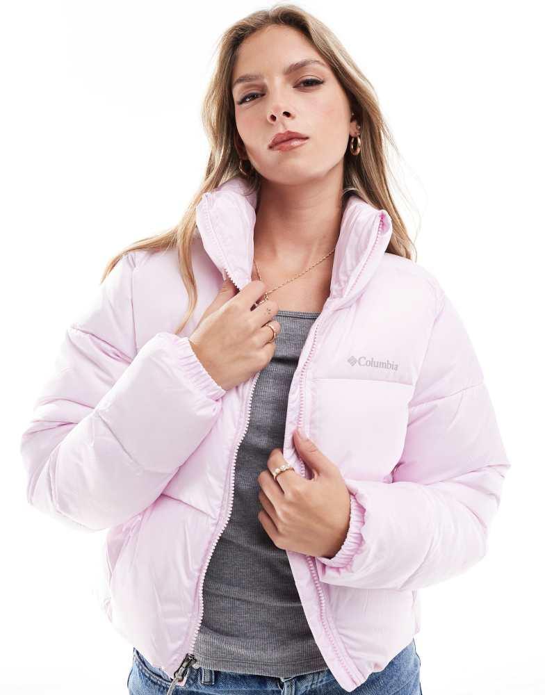 Columbia Puffect II cropped puffer jacket in pink dawn – On Sale