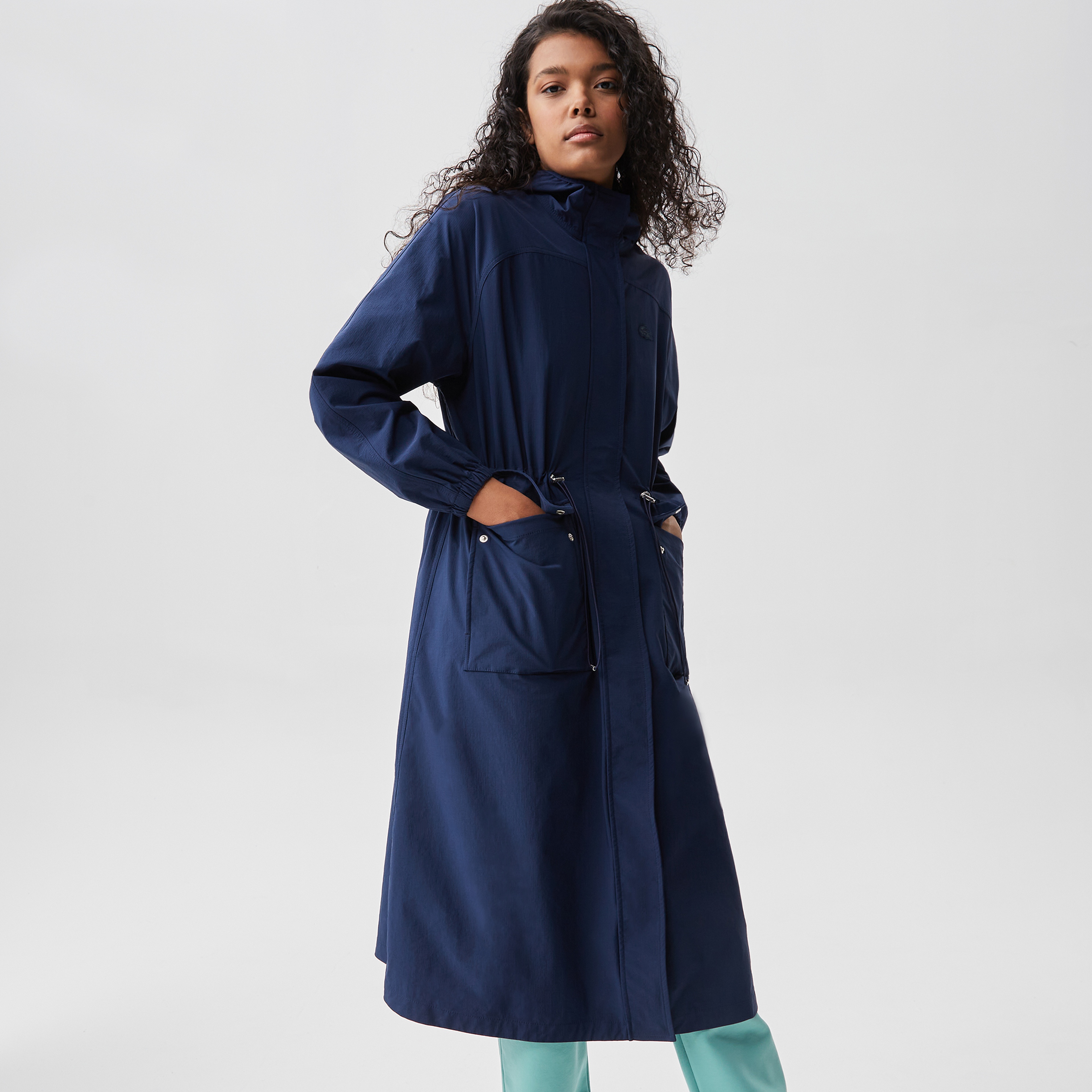 Lacoste Kadın Kapüşonlu Lacivert Mont42BF0326| Occasion