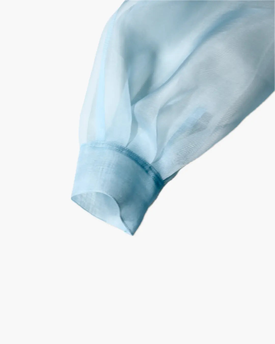 FUMIKA UCHIDA / ORGANZA OVER SHIRT / SAX - 601 | 京都ウィメンズ