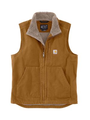 105475 Work Vest Montana Insulated Sherpa Carhartt Oak Brown B33