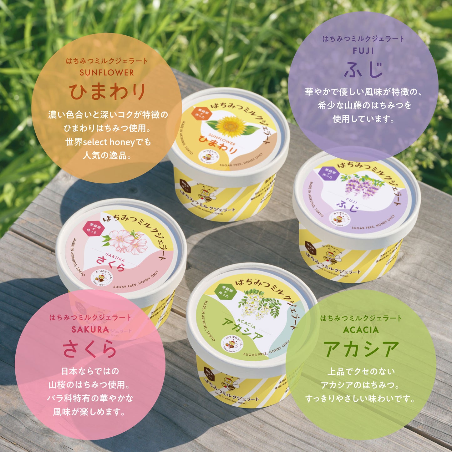 はちみつミルクジェラート 10個セット – 【公式】みつばちファーム