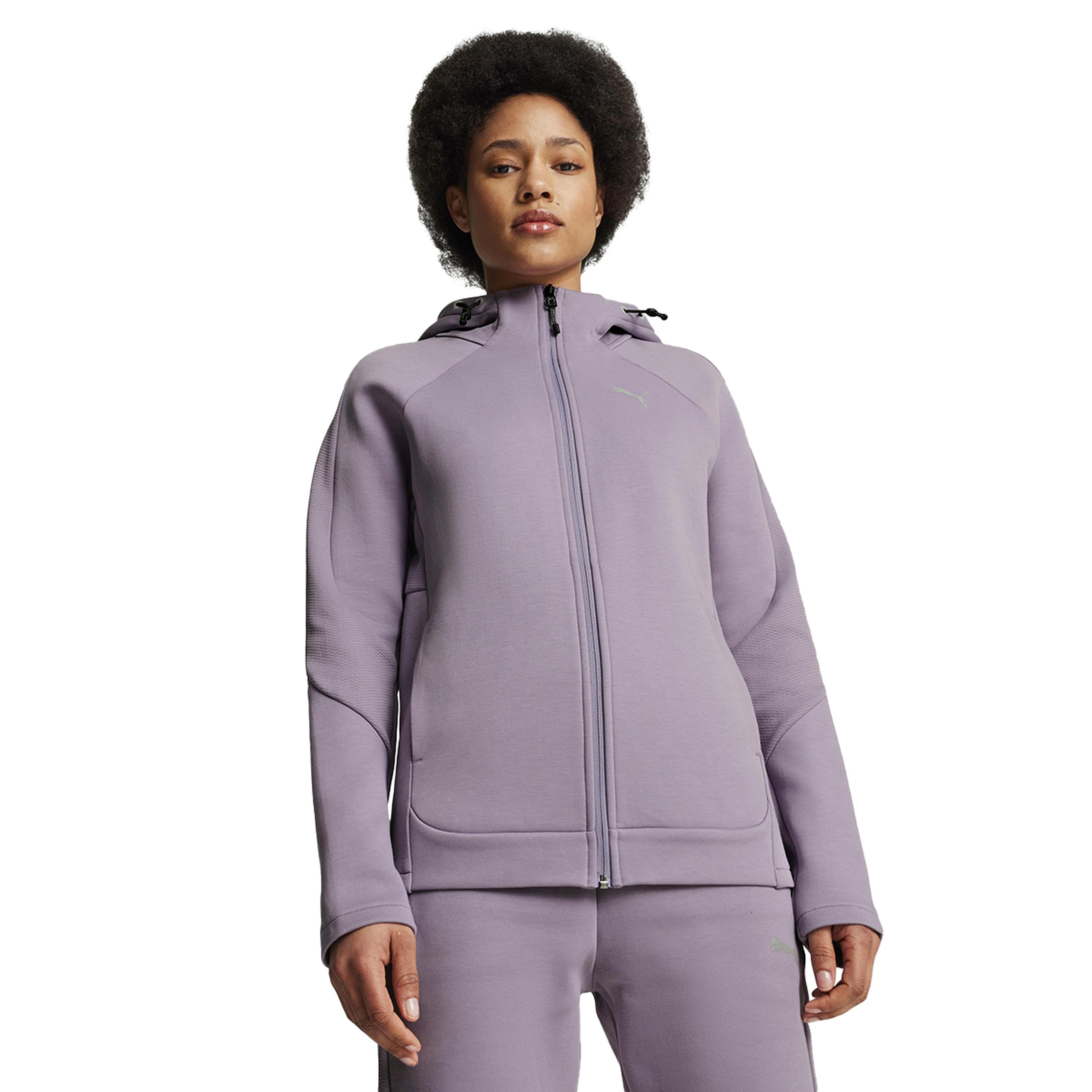 Puma Evostripe Full-Zip Kadın Mor Günlük Stil Sweatshirt 68167030