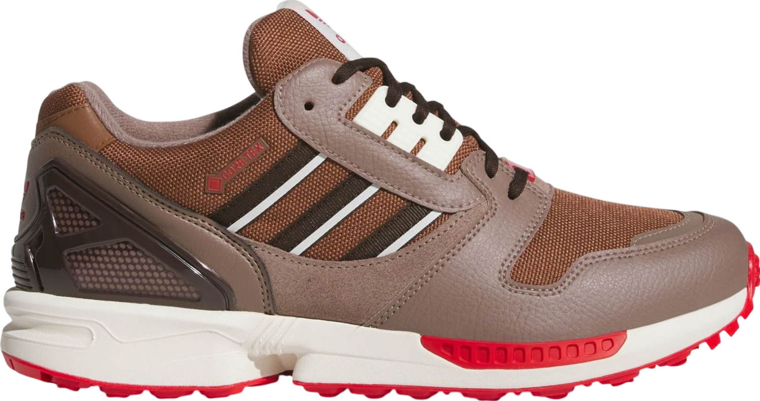 Adidas ZX 8000 Gore-Tex Golf Brown / Red - Feb 2025 - JP5258
