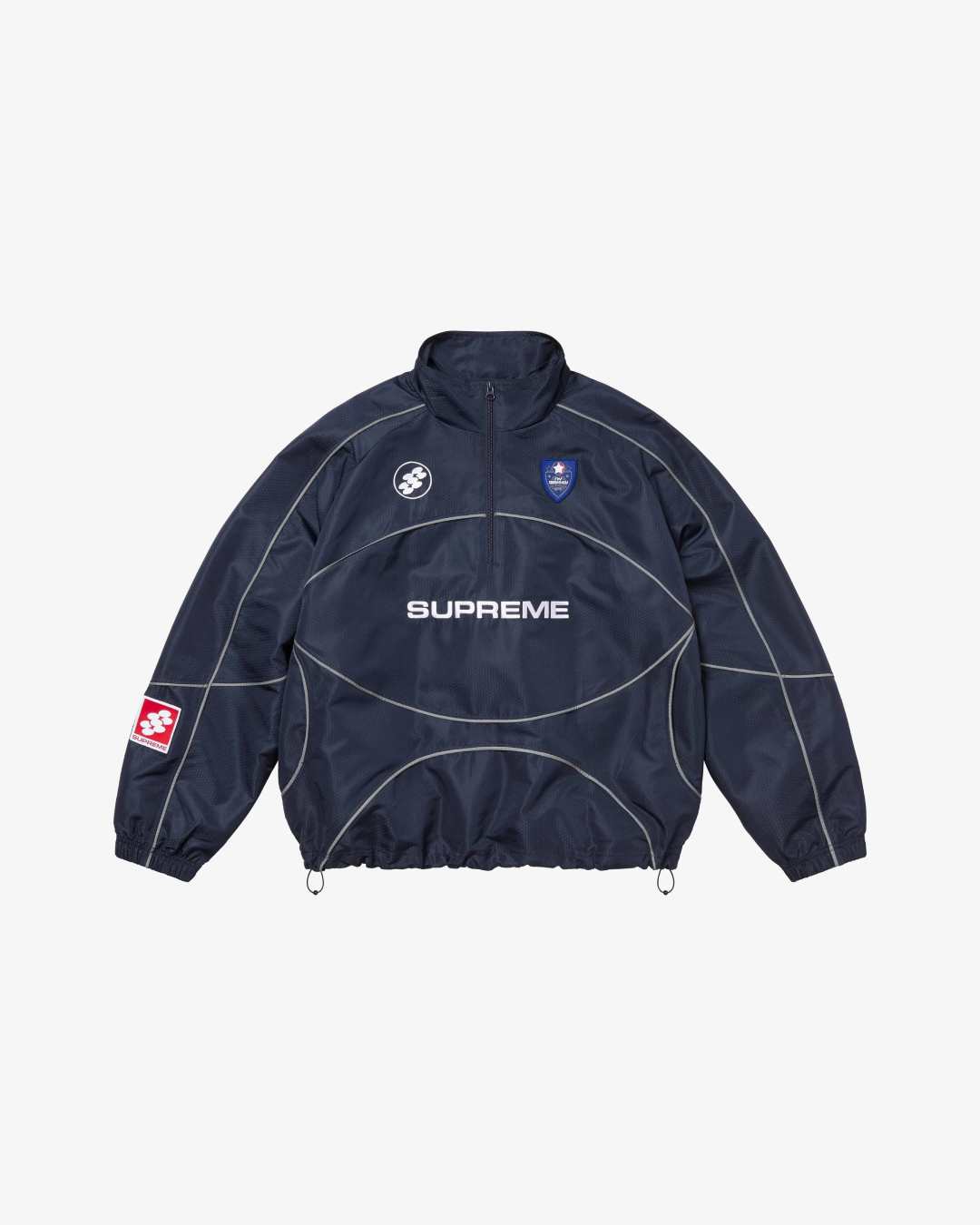 Supreme Reflective Piping Pullover Jacket – Bold Streetwear with a