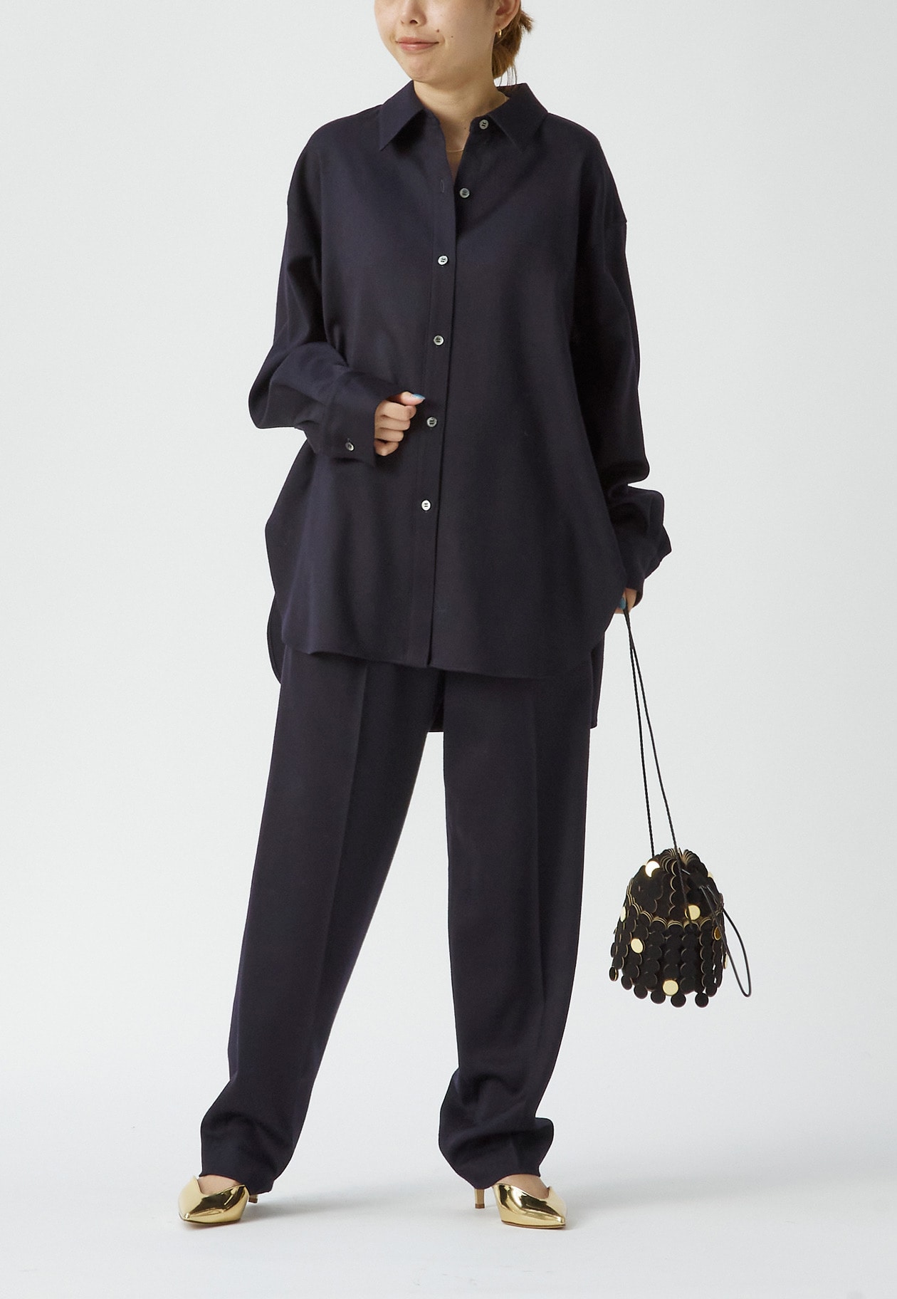 ウールサテンシャツ】｜1er Arrondissement（プルミエ アロンディス