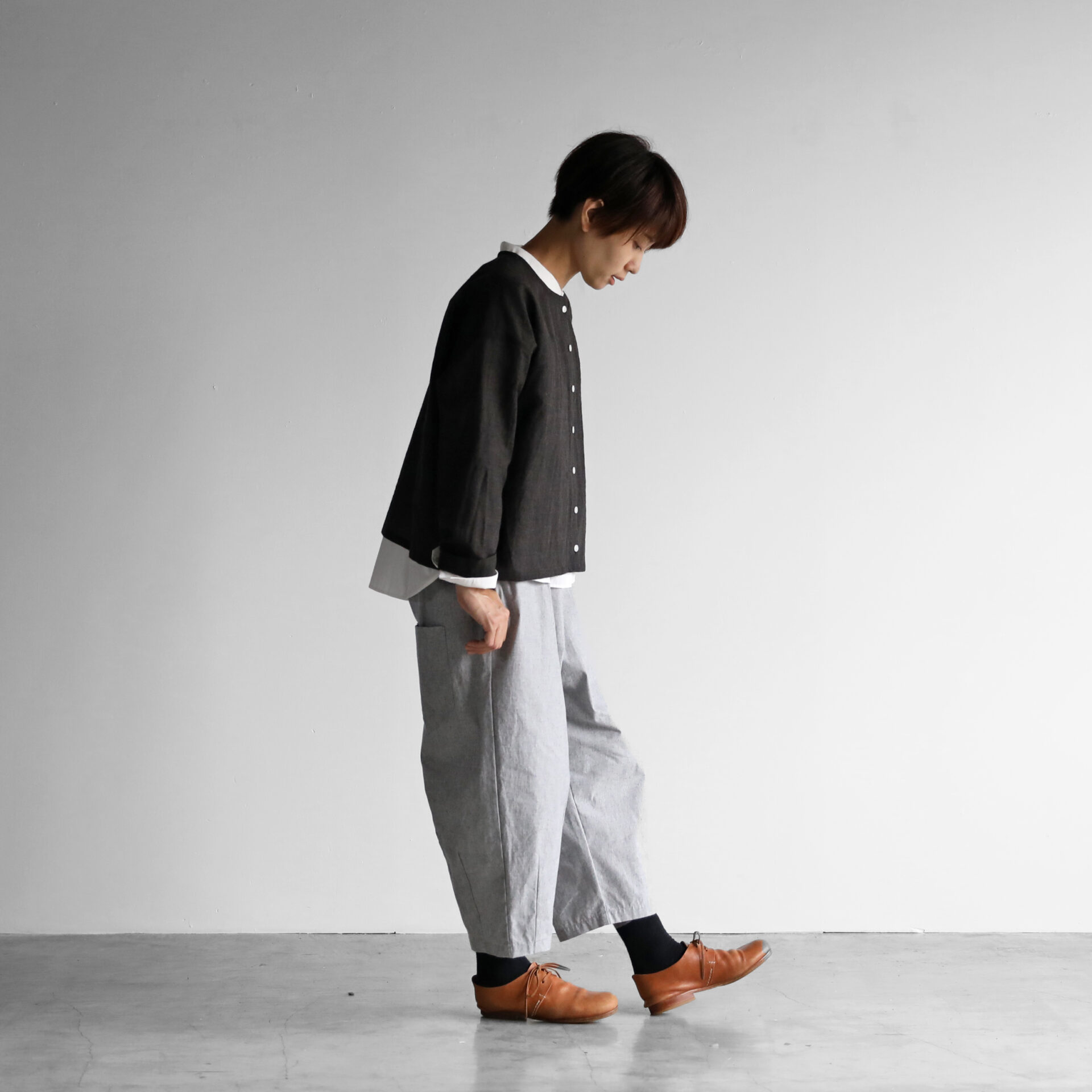 ウォッシャブルウールショートカーディガン（3色）704をリリースしま