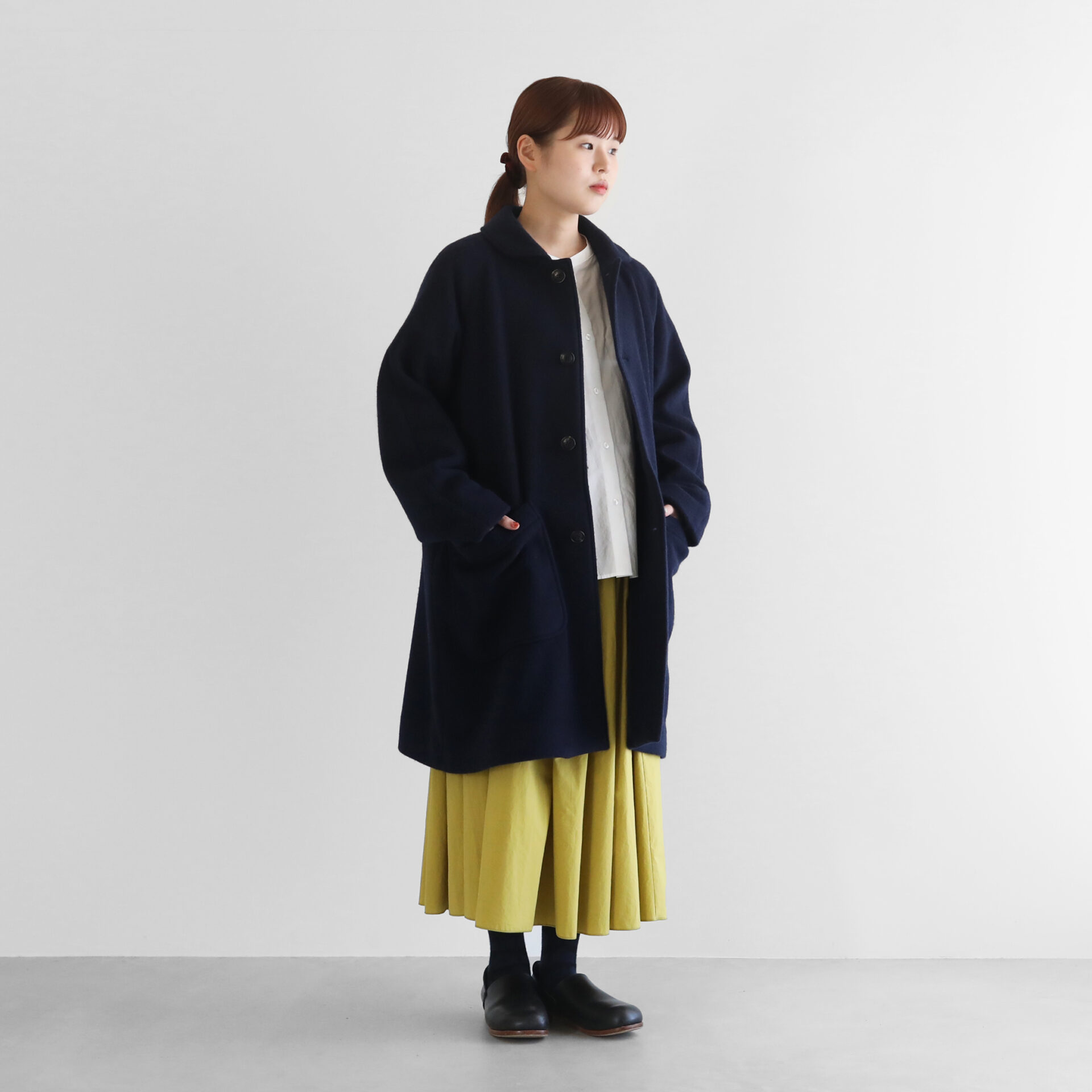 HUIS×尾州”縮絨ウールフランネルミドルコート 316をリリースしました