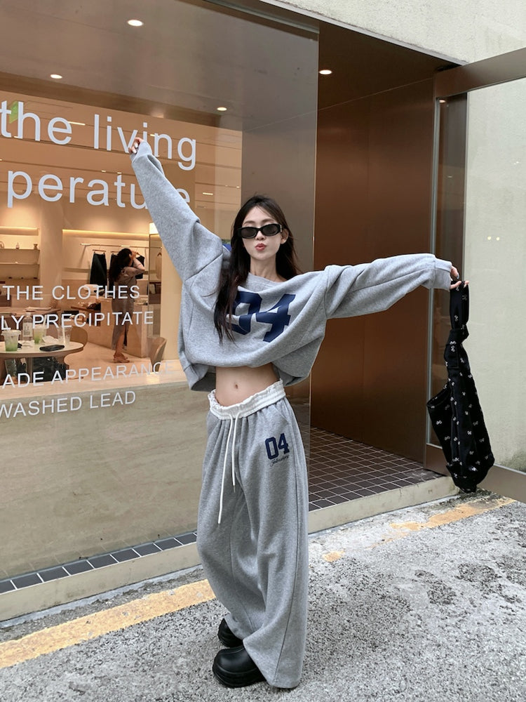 ナンバーオフショルダースウェットセットアップ KDS347 – 100StarS